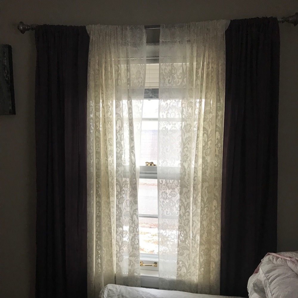 — #2 Deep Purple Pretty Curtains Set 🍆 - Picture 6 of 8